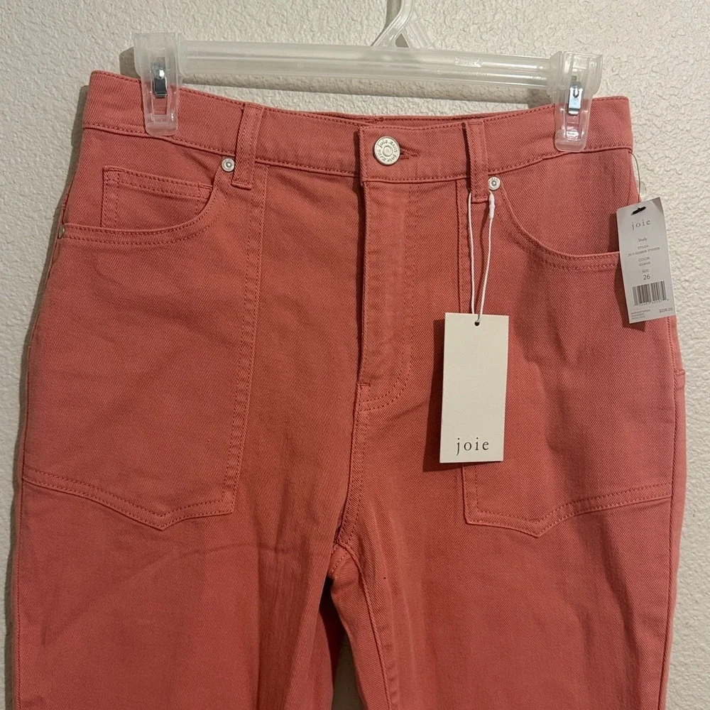 Joie Coral Cropped Flare Jeans High Rise Stretch Denim NWT
